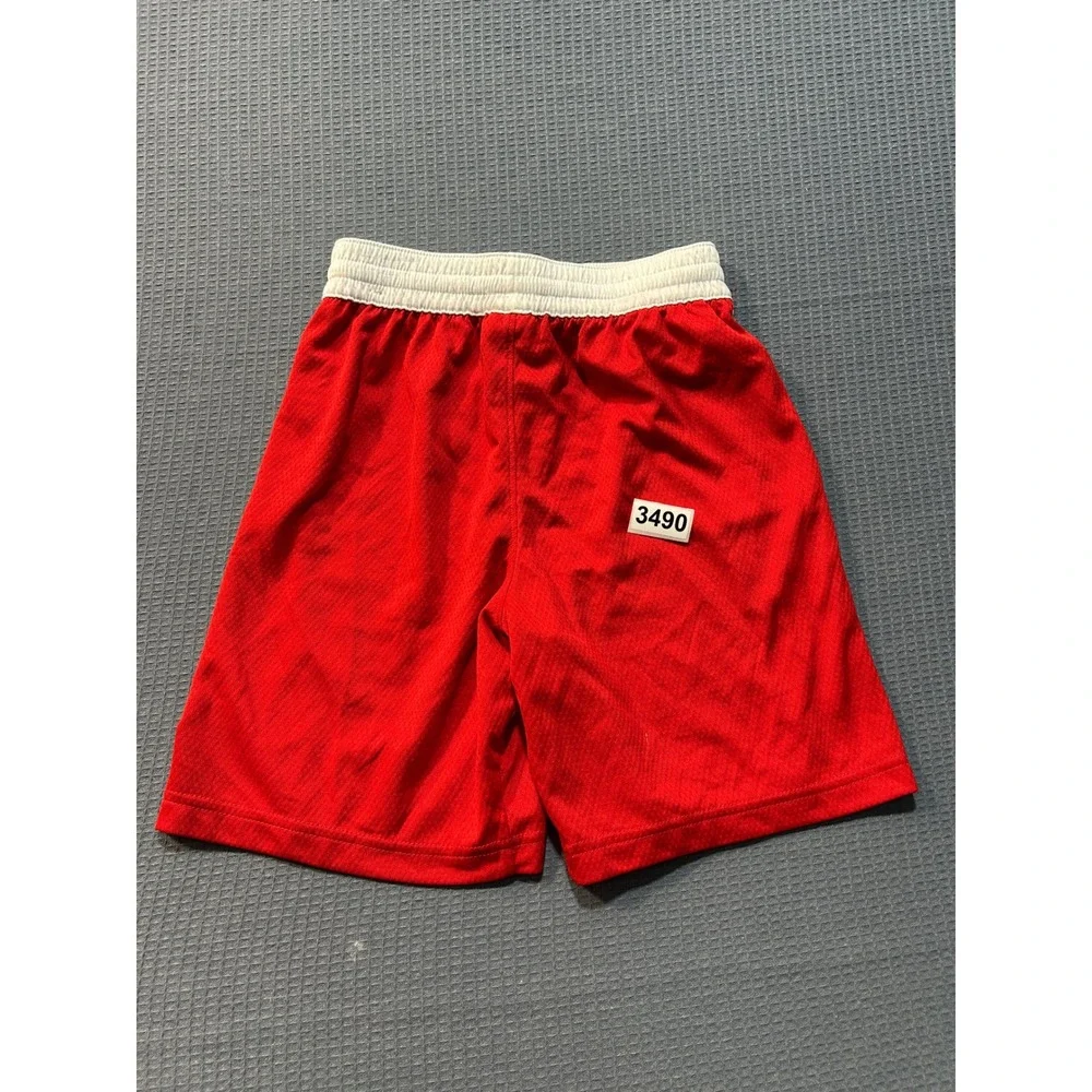Nike Basketball Shorts Youth  Dri-FIT Mesh Athletic Sz M Red